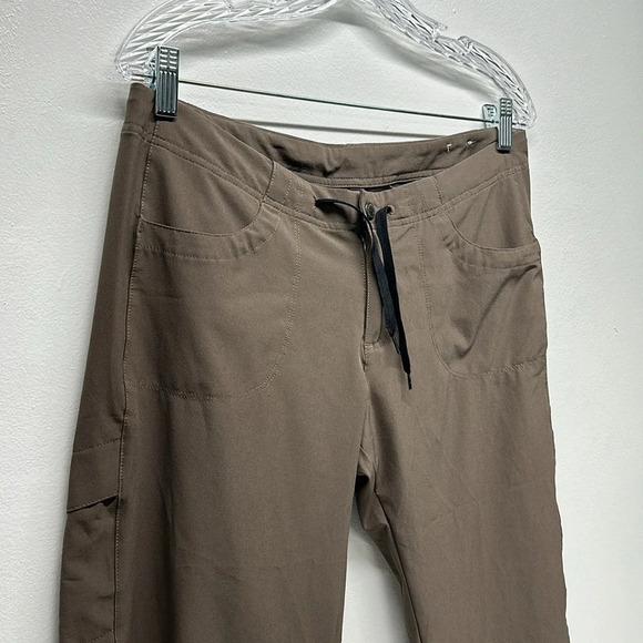 Patagonia Pants All Out Capilene Low Tide Cropped Straight Leg Brown Womens 8 - Picture 4 of 11